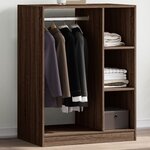 vidaXL Garde-robe chêne marron 77x48x102 cm bois d'ingénierie
