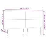vidaXL Têtes de lit 4 Pièces Gris clair 90x5x78/88 cm Velours