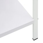 vidaXL Bibliothèque à 4 niveaux blanc 60x27 6x124 5 cm bois ingénierie