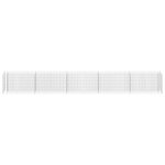 vidaXL Lit surélevé à gabion Acier galvanisé 450x30x60 cm