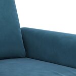 vidaXL Fauteuil Bleu 60 cm Velours
