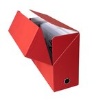 Boite Transfert Dos 120mm Papier Toilé - Rouge - X 5 - Exacompta