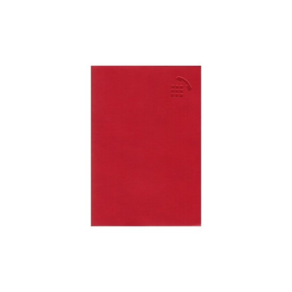 Répertoire / carnet d'adresses 9 x 13 cm - rouge