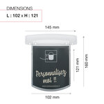 Porte-nom boite aux lettres soléa renz