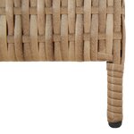vidaXL Cloison de séparation 4 panneaux beige résine tressée