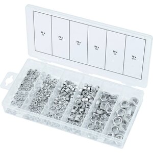 Ks tools assortiment d'écrous métriques m3-m10 300 pcs acier