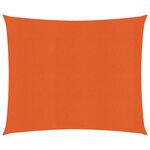 vidaXL Voile d'ombrage 160 g/m² Orange 3x3 m PEHD