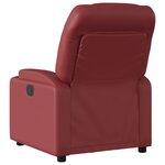 vidaXL Fauteuil inclinable Rouge bordeaux Similicuir