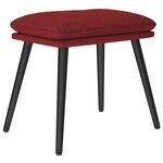 vidaXL Repose-pied Rouge 45x29 5x35 cm Tissu