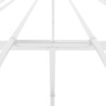 vidaXL Cadre de lit métal blanc 193x203 cm