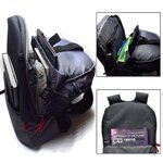 Sac à dos Ewent EW2529 pour ordinateur portable jusqu'à 17 pouces - Port de chargement USB - Étanche - Noir