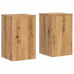 vidaXL Supports pour plantes 2 Pièces chêne artisanal bois ingénierie