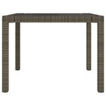 vidaXL Ensemble à manger d'extérieur 3Pièces coussins gris résine tressée