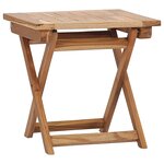 vidaXL Chaises longues de jardin et repose-pied et table Bois de teck