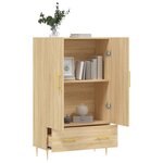 vidaXL Buffet haut chêne sonoma 69 5x31x115 cm bois d'ingénierie