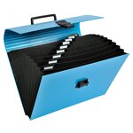 Trieur Valisette Avec Poignée 12 Compartiments Iderama - A4 - Couleurs Assorties - X 4 - Exacompta