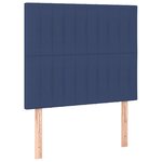 vidaXL Sommier à lattes de lit avec matelas Bleu 120x200 cm Tissu