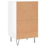 vidaXL Buffets 2 Pièces blanc brillant 40x35x70 cm bois d'ingénierie