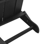 Chaises Adirondack pliables vidaXL 2 Pièces Noir 74 5x80 5x90 cm HDPE