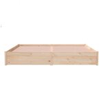 vidaXL Cadre de lit Bois massif 200x200 cm