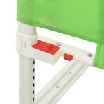 vidaXL Barrière de sécurité de lit d'enfant Vert 100x25 cm Tissu