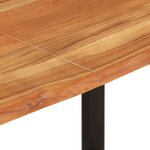 vidaXL Table de salle à manger 140x70x76 cm Bois d'acacia solide