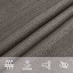 vidaXL Parasol en PEHD triangulaire 3 6 x 3 6 x 3 6 m Anthracite
