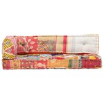 vidaXL Coussin de canapé palette Multicolore Tissu Patchwork