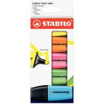 Sachet de 5 mini surligneurs STABILO BOSS ORIGINAL assortis