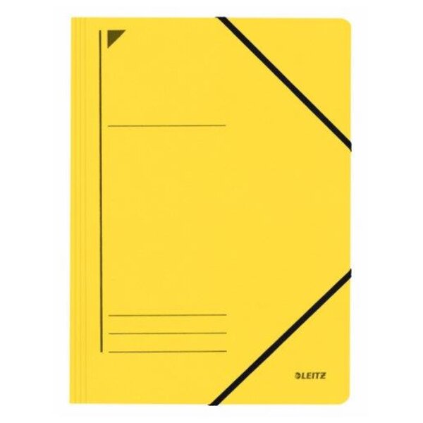 Chemise à élastique, format A4, carton robuste Jaune LEITZ