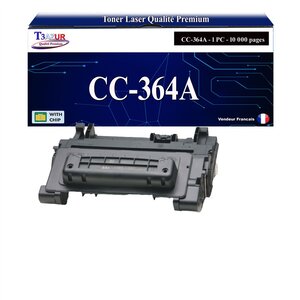 T3AZUR -Toner compatible avec HP CC364A / CE390A (64A/90A) pour HP Laserjet P4014 P4014N P4015 P4015N P4015TN P4015X