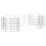 vidaXL Lit surélevé à gabion Fer galvanisé 200x100x50 cm