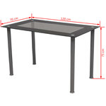 vidaXL Jeu de salle à manger 5 Pièces Blanc