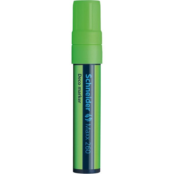 Marqueur à craie maxx 260 pointe large 5-15 mm vert clair x 10 schneider
