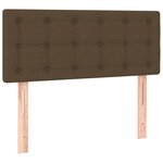 vidaXL Sommier à lattes de lit avec matelas Marron foncé 100x200 cm