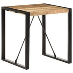 vidaXL Table de salle à manger 70x70x75cm Bois de manguier massif brut