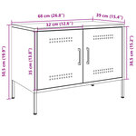 vidaXL Meuble TV anthracite 68x39x50 5 cm acier