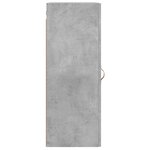 vidaXL Armoire murale gris béton 34 5x34x90 cm