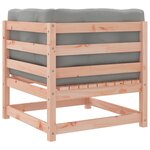 vidaXL Salon de jardin 6 Pièces et coussins bois massif sapin de douglas