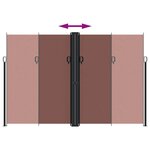 vidaXL Auvent latéral rétractable marron 220x1000 cm