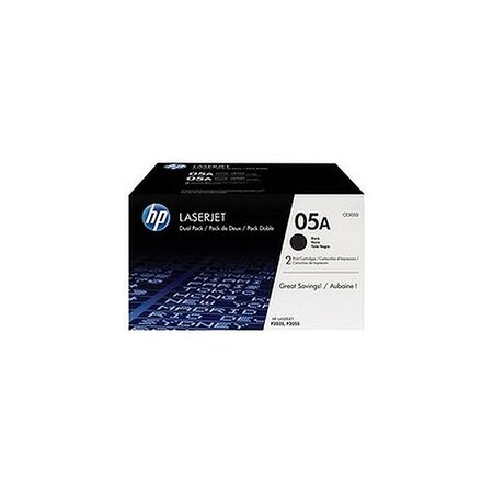 Hp 05a toners pack de 2 noir ce505d