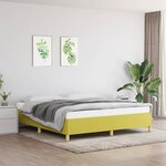 vidaXL Cadre de lit Vert 160x200 cm Tissu