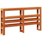 vidaXL Cadre de lit avec tête de lit cire marron 120x190cm bois de pin