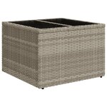 vidaXL Salon de jardin 8 Pièces avec coussins gris clair résine tressée