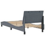vidaXL Cadre de lit sans matelas gris foncé 90x190 cm velours