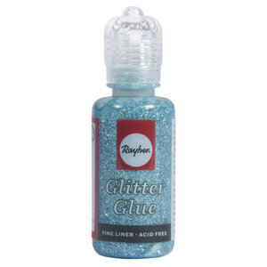 Colle pailletée métallique Bleu lagon 20 ml