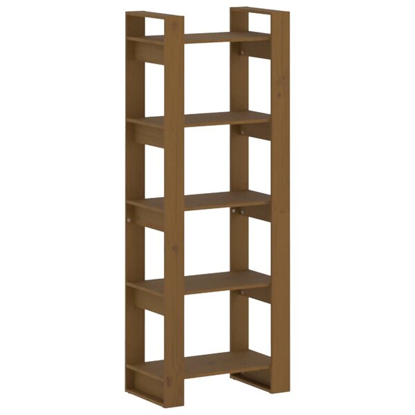 vidaXL Bibliothèque/Cloison Marron miel 60x35x160 cm Bois massif