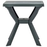 vidaXL Table de bistro Vert 70x70x72 cm Plastique