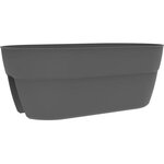 Jardinière Cavaliere 19 5 L - pour Balcons et Rambardes - Gris anthracite