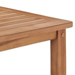 vidaXL Table basse 45x45x45 cm Bois de teck solide